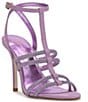 Color:Orchid - Image 1 - Tiannah Rhinestone T-Strap Dress Sandals