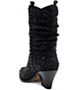 Color:Black - Image 4 - Zellya Rhinestone Embellishment Western Boots