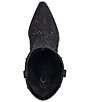 Color:Black - Image 6 - Zellya Rhinestone Embellishment Western Boots