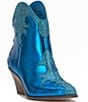 Color:Amalfi Blue - Image 1 - Zolly Metallic Rhinestone Western Booties