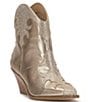 Color:Champagne - Image 1 - Zolly Snake Embossed Rhinestone Western Booties