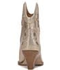 Color:Champagne - Image 3 - Zolly Snake Embossed Rhinestone Western Booties