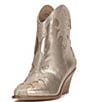 Color:Champagne - Image 5 - Zolly Snake Embossed Rhinestone Western Booties