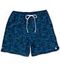 Color:Navy - Image 1 - Bayside 6#double; Inseam Volley Shorts