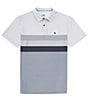 Color:Gray - Image 1 - Bunker Golf Performance Stretch Short Sleeve Polo Shirt