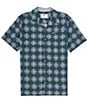 Color:Navy - Image 1 - Dockside Party Short Sleeve Printed Woven Shirt