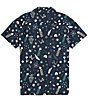 Color:Carbon - Image 2 - Dockside Party Short Sleeve Printed Woven Shirt
