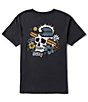 Color:Black - Image 1 - Jetty Head High Short Sleeve Graphic T-Shirt