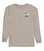 Color:Grey - Image 2 - Stranded Long Sleeve T-Shirt