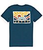 Color:Atlantic - Image 1 - Valley Short Sleeve Graphic T-Shirt