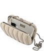 Color:Ivory - Image 2 - Jewel Badgley Mischka Aria Pearl and Crystal Stripe Minaudiere Clutch