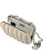 Badgley Mischka Jewel by Badgley Mischka Aria Pearl and Crystal Stripe Minaudiere Clutch, Color:Ivory - Image 2