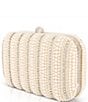 Color:Ivory - Image 3 - Jewel Badgley Mischka Aria Pearl and Crystal Stripe Minaudiere Clutch