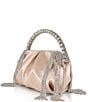 Badgley Mischka Jewel by Badgley Mischka Tatiana Crystal Fringe Pouch Clutch, Color:Champagne - Image 2