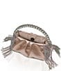 Badgley Mischka Jewel by Badgley Mischka Tatiana Crystal Fringe Pouch Clutch, Color:Champagne - Image 3