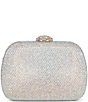 Badgley Mischka Jewel by Badgley Mischka Eden Crystal Aurelias Borealis Minaudiere Clutch, Color:Champagne - Image 1