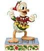 Jim Shore Disney Traditions Donald Duck With Bells Figurine - Image 1
