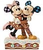 Jim Shore Disney Traditions Mickey And Minnie Gingerbread Figurine - Image 1