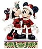 Jim Shore Disney Traditions Mickey And Minnie Mistletoe Figurine - Image 1