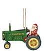 Jim Shore John Deere Collection Santa In John Deere Tractor Hanging Ornament - Image 6