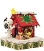 Jim Shore Peanuts Snoopy LED Doghouse Figurine - Image 1
