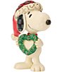 Jim Shore Peanuts Snoopy With Heart Wreath Miniature Figurine - Image 3