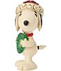 Jim Shore Peanuts Snoopy With Heart Wreath Miniature Figurine - Image 4