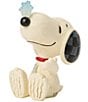 Jim Shore Peanuts Snoopy With Snowflake On Nose Miniature Figurine - Image 4