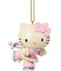 Jim Shore Sanrio Hello Kitty Ice Skating Hanging Ornament - Image 1
