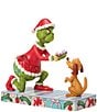 Jim Shore The Grinch Collection Grinch Giving Max A Bone Figurine - Image 5