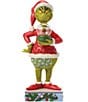 Jim Shore The Grinch Collection Grinch Holding Dome With Max Figurine - Image 1