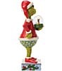 Jim Shore The Grinch Collection Grinch Holding Dome With Max Figurine - Image 2