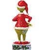 Jim Shore The Grinch Collection Grinch Holding Dome With Max Figurine - Image 3