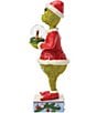Jim Shore The Grinch Collection Grinch Holding Dome With Max Figurine - Image 4