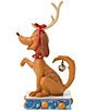 Jim Shore The Grinch Collection Max with Bell On Tail Figurine - Image 4