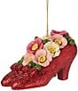 Jim Shore Wizard of Oz Ruby Slippers with Poppies Hanging Ornament - Image 3
