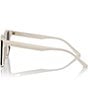 Jimmy Choo JC5016D 61mm Square Sunglasses, Color:White - Image 3