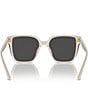 Jimmy Choo JC5016D 61mm Square Sunglasses, Color:White - Image 4