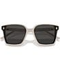 Jimmy Choo JC5016D 61mm Square Sunglasses, Color:White - Image 5
