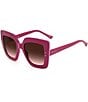 Color:Fuchsia - Image 1 - Women's Auri GS 53mm Square Sunglasses