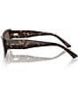 Jimmy Choo Women's JC5002BU 55mm Rectangle Sunglasses, Color:Havana - Image 3