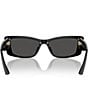 Jimmy Choo Women's JC5002BU 55mm Rectangle Sunglasses, Color:Black - Image 4