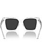 Color:Crystal/Glitter - Image 4 - Women's JC5003F 55mm Mirrored Square Sunglasses