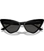 Color:Black - Image 5 - Women's JC5008 55mm Cat Eye Sunglasses