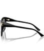Jimmy Choo Women's JC5012F 54mm Square Polarized Sunglasses, Color:Black - Image 3