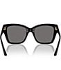 Jimmy Choo Women's JC5012F 54mm Square Polarized Sunglasses, Color:Black - Image 4