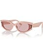 Color:Pink - Image 1 - Women's JC5015U 62mm Oval Sunglasses