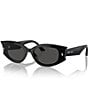 Color:Black - Image 1 - Women's JC5015U 62mm Oval Sunglasses