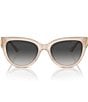 Jimmy Choo Women's JC5018U 54mm Gradient Cat Eye Sunglasses, Color:Opal Beige - Image 2