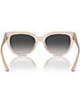 Jimmy Choo Women's JC5018U 54mm Gradient Cat Eye Sunglasses, Color:Opal Beige - Image 4